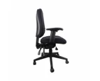 Evo Pro High Back Operator Chair Navy Blue With Arms - Flat Pack Delivery