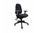 Evo Pro High Back Operator Chair Navy Blue With Arms - Assembled Delivery