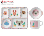 Maxwell & Williams 3-Piece Kasey Rainbow Critters Collection Melamine Dinner Set - Pink