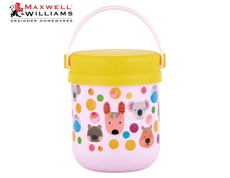 Maxwell & Williams 300mL Kasey Rainbow Critters Collection Insulated Food Container - Pink