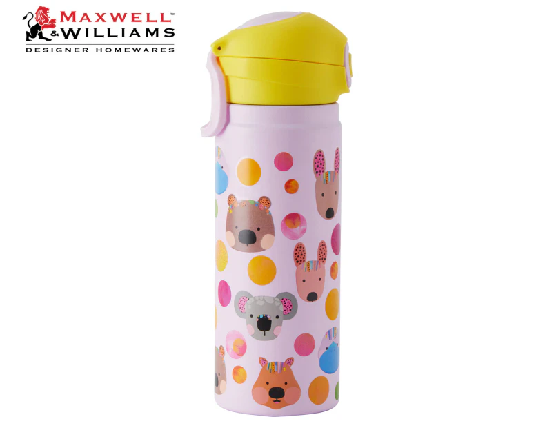 Maxwell & Williams 550mL Kasey Rainbow Critters Collection Insulated Bottle - Pink