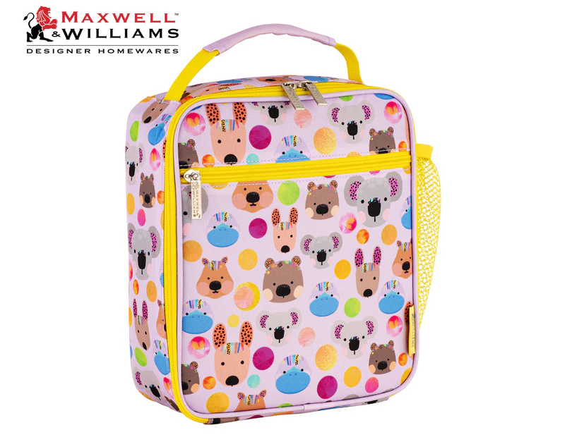 Maxwell & Williams Kasey Rainbow Critters Collection Insulated Lunch Bag - Pink