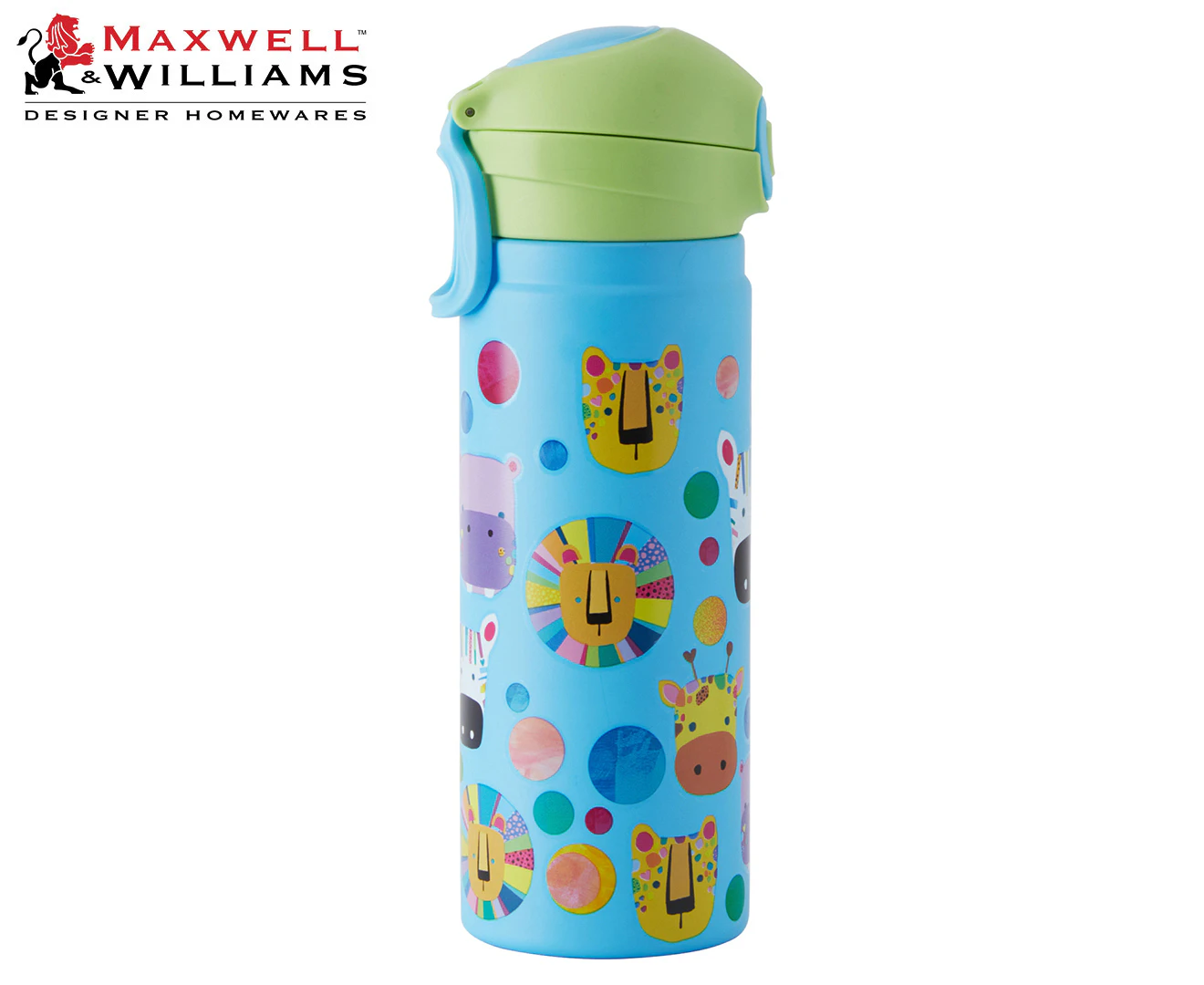 Maxwell & Williams 550mL Kasey Rainbow Critters Collection Insulated Bottle - Blue