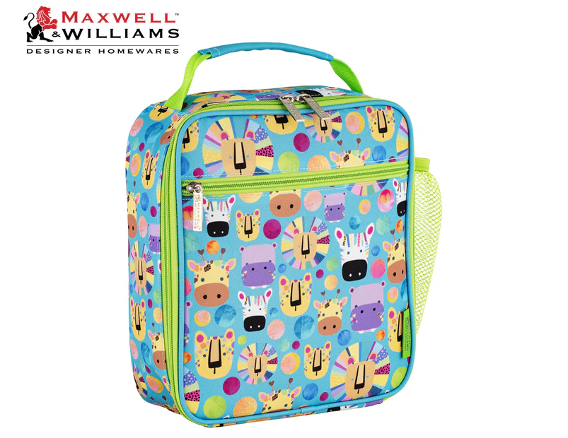 Maxwell & Williams Kasey Rainbow Critters Collection Insulated Lunch Bag - Blue