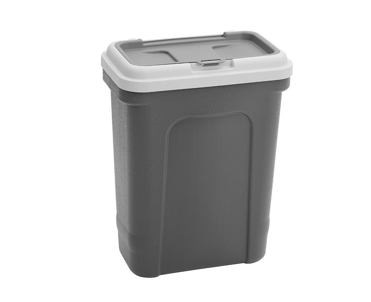 Paws & Claws 43X57cm 45L W/Scoop Pet Dry Food Storer Bin Storage Container Grey