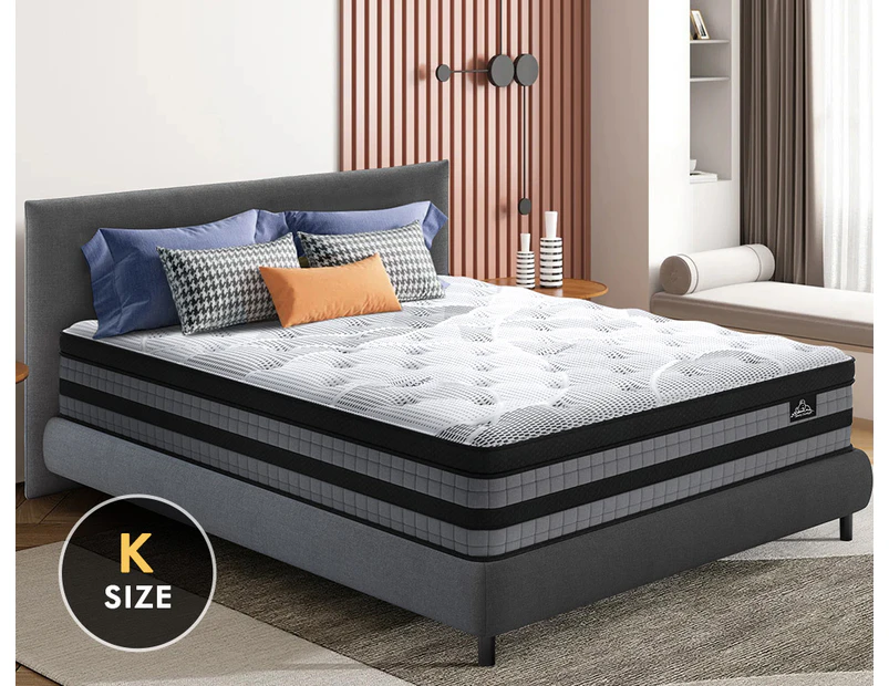 STARRY EUCALYPT  King Size Mattress Pocket Spring Latex Euro Top 36cm 7 zone