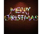 Stockholm Christmas Lights 60 LEDs Solar MERRY CHRISTMAS Sign Outdoor Garden Xmas 68x27CM