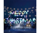 Stockholm Christmas Lights 60 LEDs Solar MERRY CHRISTMAS Sign Outdoor Garden Xmas 68x27CM