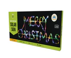 Stockholm Christmas Lights 60 LEDs Solar MERRY CHRISTMAS Sign Outdoor Garden Xmas 68x27CM