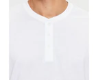 Target Australian Cotton Henley T-Shirt - White