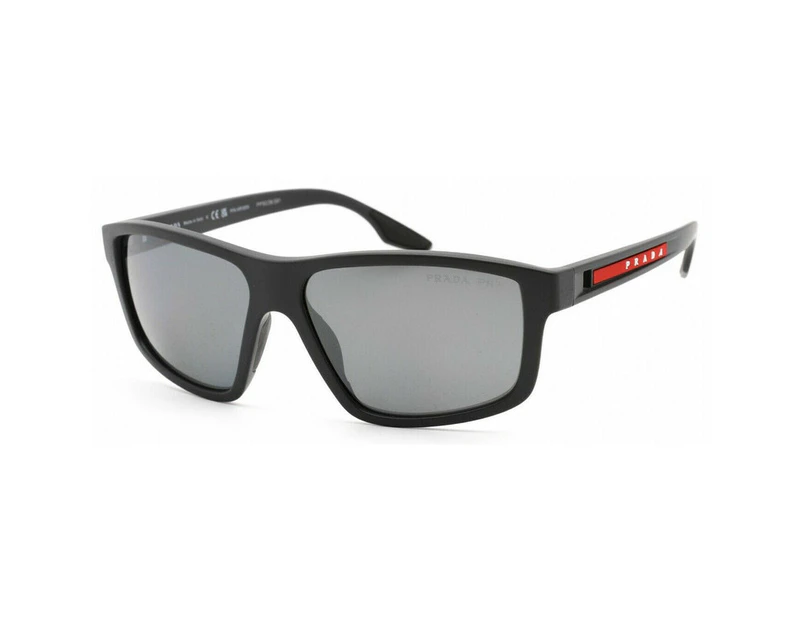 Prada Sport 0PS 02XS UFK07H Grey Rubber / Dark Grey Polarized Sunglasses