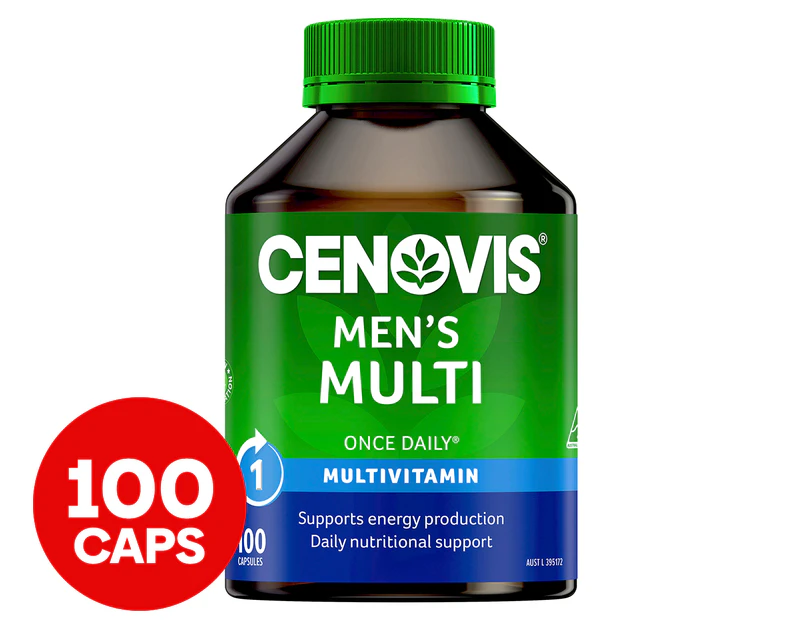 Cenovis Men's Multi Once Daily Multivitamin 100 Caps