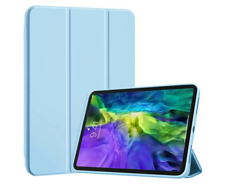 For Apple iPad Pro 11 inch 2021 /2022 Folio Leather Smart Magnetic Flip Stand Case Cover ( Sky Blue)