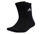 Adidas Unisex Cushioned Crew Socks 3-Pack - Black/White