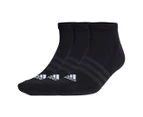 Adidas Unisex Cushioned Low-Cut Socks 3-Pack - Black/White