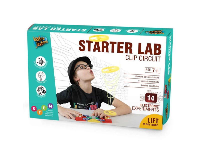 Heebie Jeebies Clip Electric Circuit Starter Lab Kids/Children's Science Set 7+