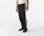 Adidas Men's Essentials Warm-Up 3-Stripes Joggers - Black/White