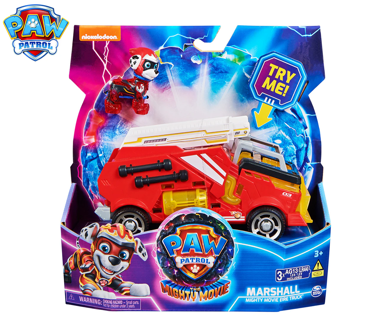 Paw Patrol: The Mighty Movie Marshall Mighty Movie Fire Truck Toy