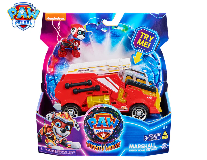 Paw Patrol: The Mighty Movie Marshall Mighty Movie Fire Truck Toy