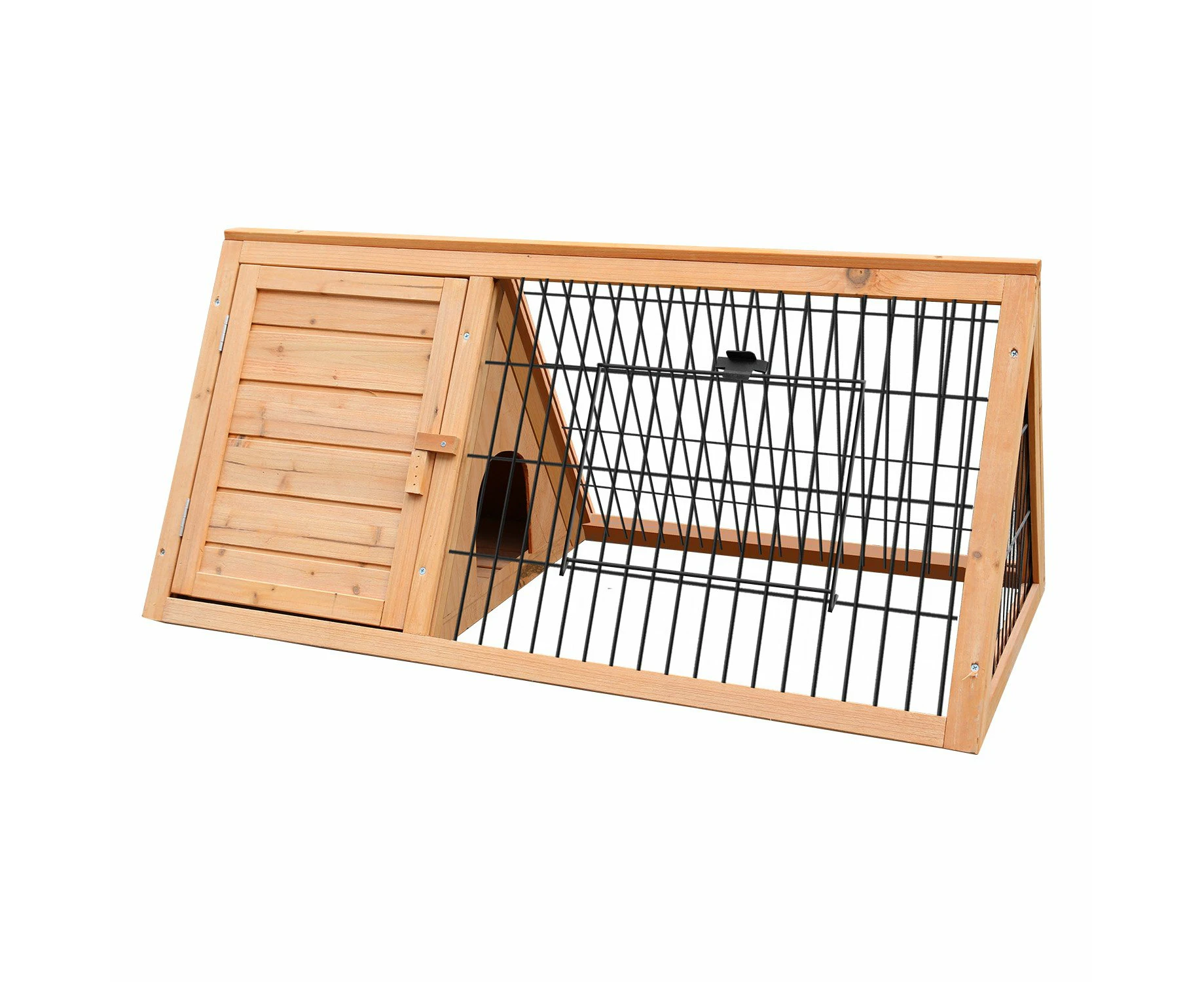 Furtastic Triangle Wooden Rabbit Hutch