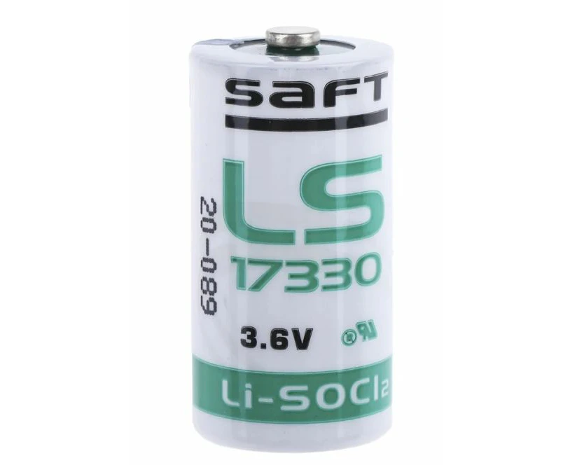 Saft Lithium Thionyl Chloride 3.6V, 2/3 A Battery