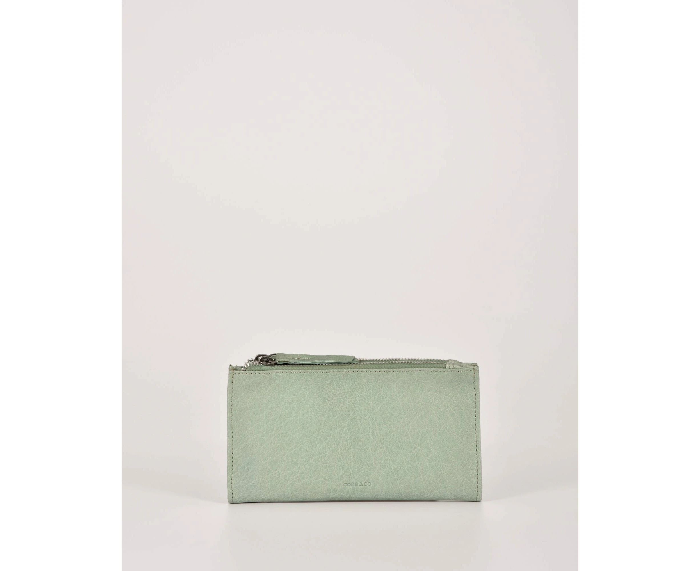 Cobb & Co Taree Soft Leather Pouch Wallet - Sea