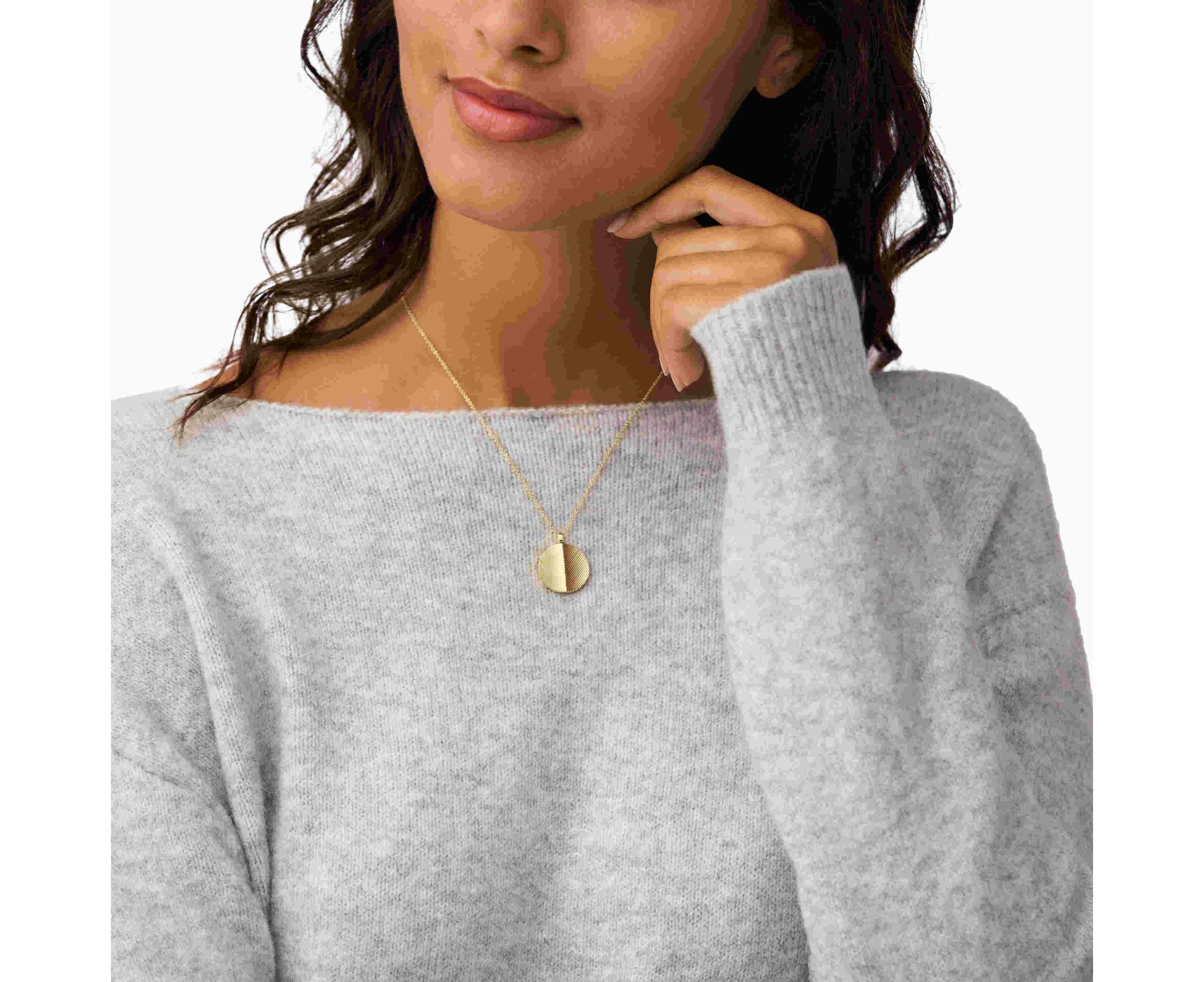 Fossil Harlow Gold Pendant JF04534710 | M.catch.com.au