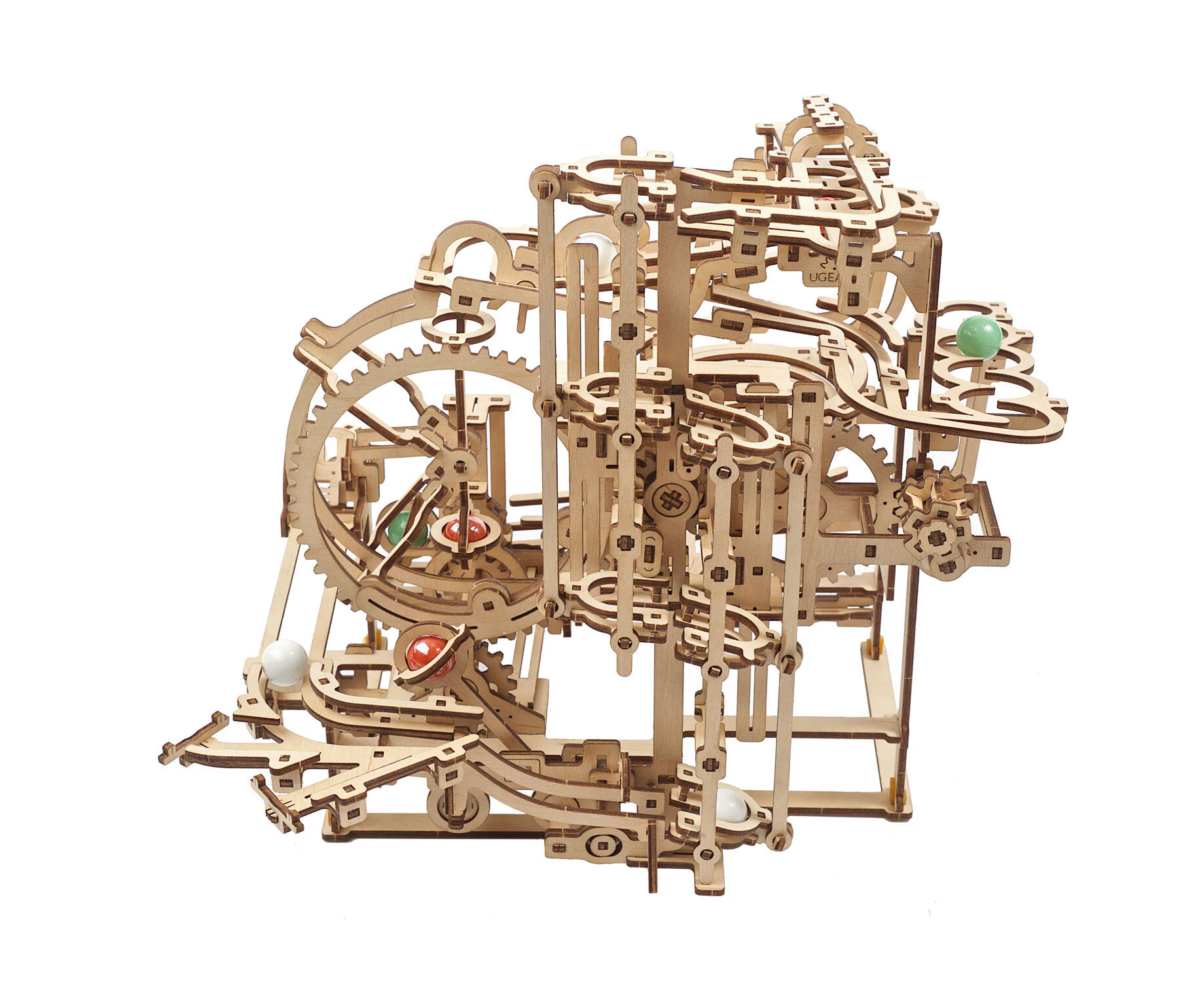 355pc Ugears Marble Run Stepped Hoist Mechanical Wooden 3D Puzzle/Model Set 14+