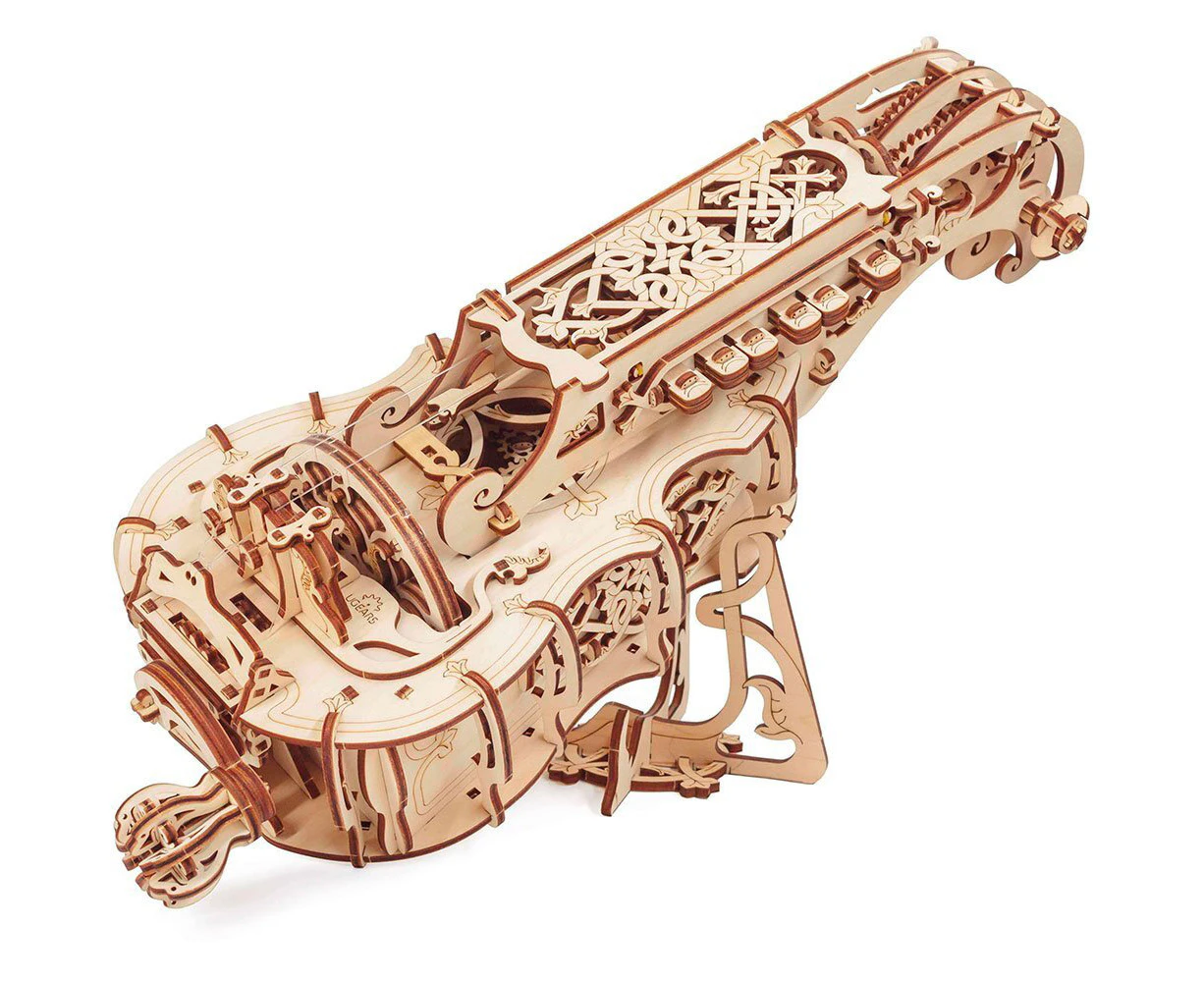 292pc Ugears Hurdy Gurdy Wooden 3D Puzzle/Model Gift/Toy Musical Instrument 14+