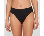 Target 2 Pack Everyday Cotton High Cut Briefs with Aloe - Black