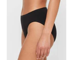 Target 2 Pack Everyday Cotton High Cut Briefs with Aloe - Black