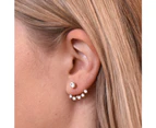 Culturesse Benicia Rose Gold Stud Earrings