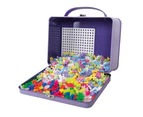 600pc Plus-Plus Suitcase Pastel Metal 2D Building Puzzle Toy Kids/Children 5y+