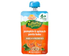 6 x Rafferty's Garden Puree Baby Food Pumpkin & Spinach Pasta Bake 120g