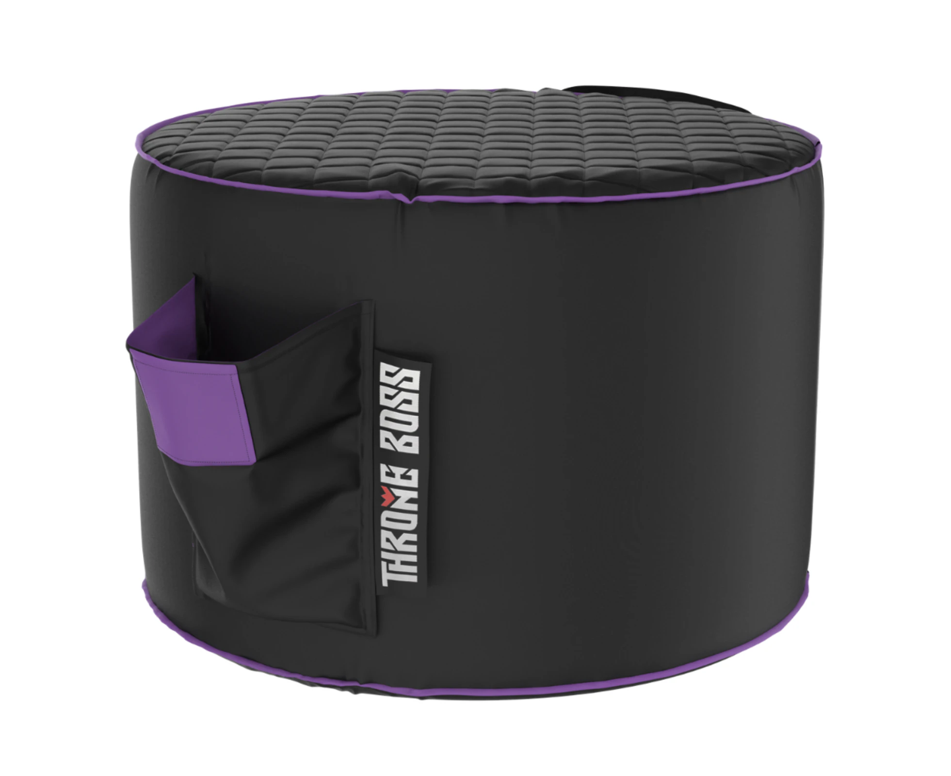 Throne Boss Footstool (Black/Purple)