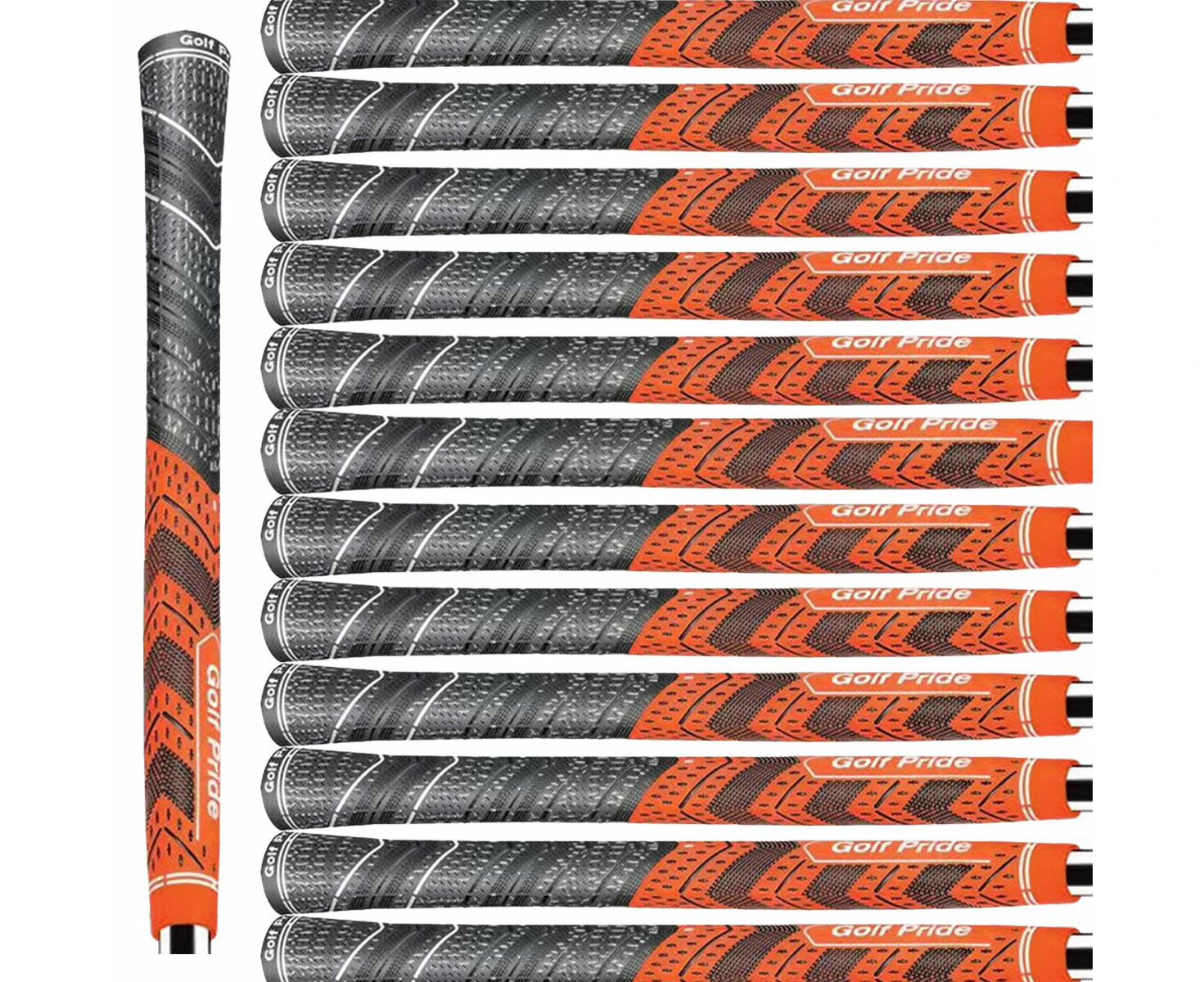 13PCS Full Set Golf MCC Plus Golf Club Grips Anti-Slip Standard Size Orange