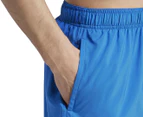 Adidas Men's Solid CLX Short-Length Swim Shorts - Bright Royal