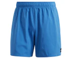 Adidas Men's Solid CLX Short-Length Swim Shorts - Bright Royal