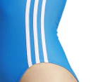 Adidas Women's Adicolour 3-Stripes One-Piece Swimsuit - Blue Bird