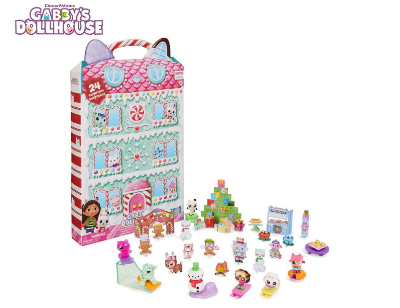 Gabby's Dollhouse Christmas Kitty Cat Surprise Advent Calendar