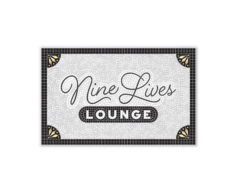 Fred Howlingan's Pet Place mat-9Lives Grey