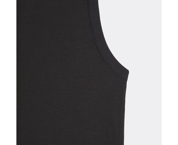 Australian Cotton Rib Racer Midi Dress - Lily Loves - Black