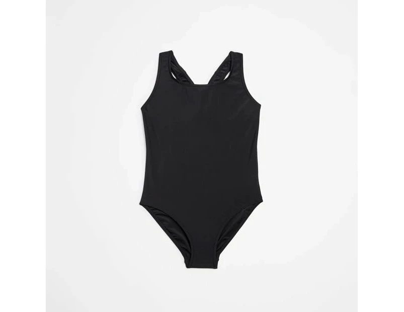 Target Girls Swim Racer Back Bathers - Black