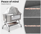 Bopeep Baby Cot Bed Crib Portable Bassinet Safety Fence Adjustable Bedside