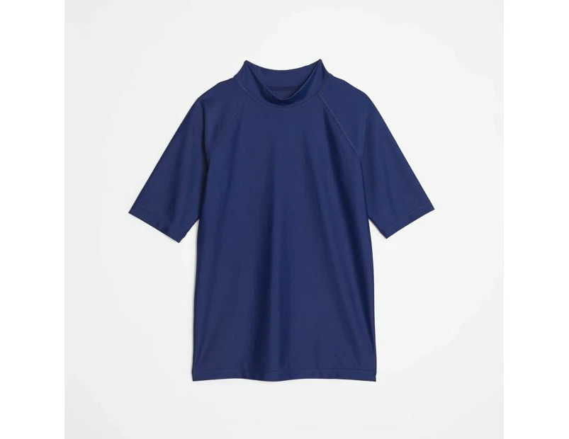 Target Short Sleeve Swim Rash Vest - Blue
