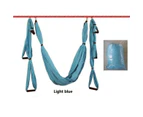 Anti Gravity Aerial Yoga Hammock Hanging Belt Swing Trapeze Home Gym Fitness Exercises - Grey