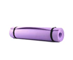 6Mm Eva Yoga Mat Fitness Pilates Home Gym Non Slip Exercise Purple Pink Blue - Purple