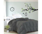 Luxor Aus Made Summer Weight Soft Bamboo Blend Quilt Grey Cover