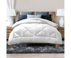 Luxor Aus Made All Season Soft Bamboo Blend Quilt White Cover
