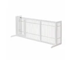 Freestanding Retractable Dog Barrier with Gate